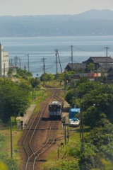 西岸駅、山と海と鉄道 #01