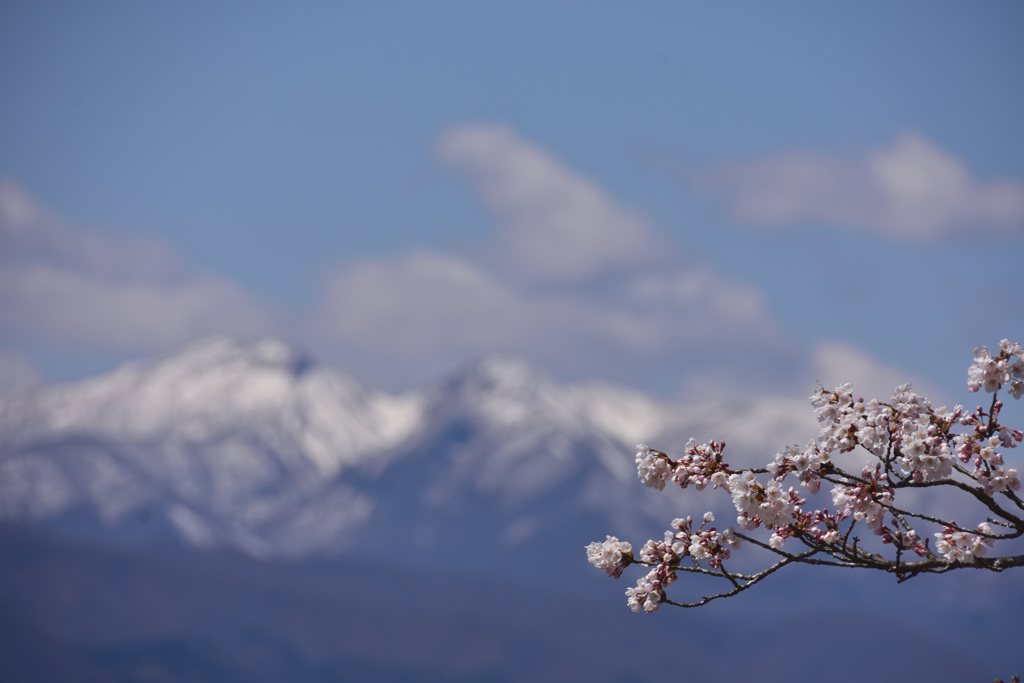 連峰を望む！