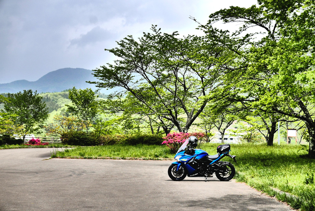 バイクが止まっていた