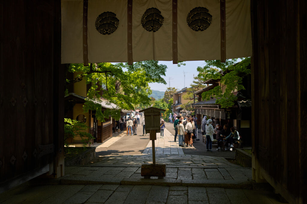 今宮神社前のあぶり餅屋。