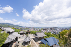 三井寺、琵琶湖。