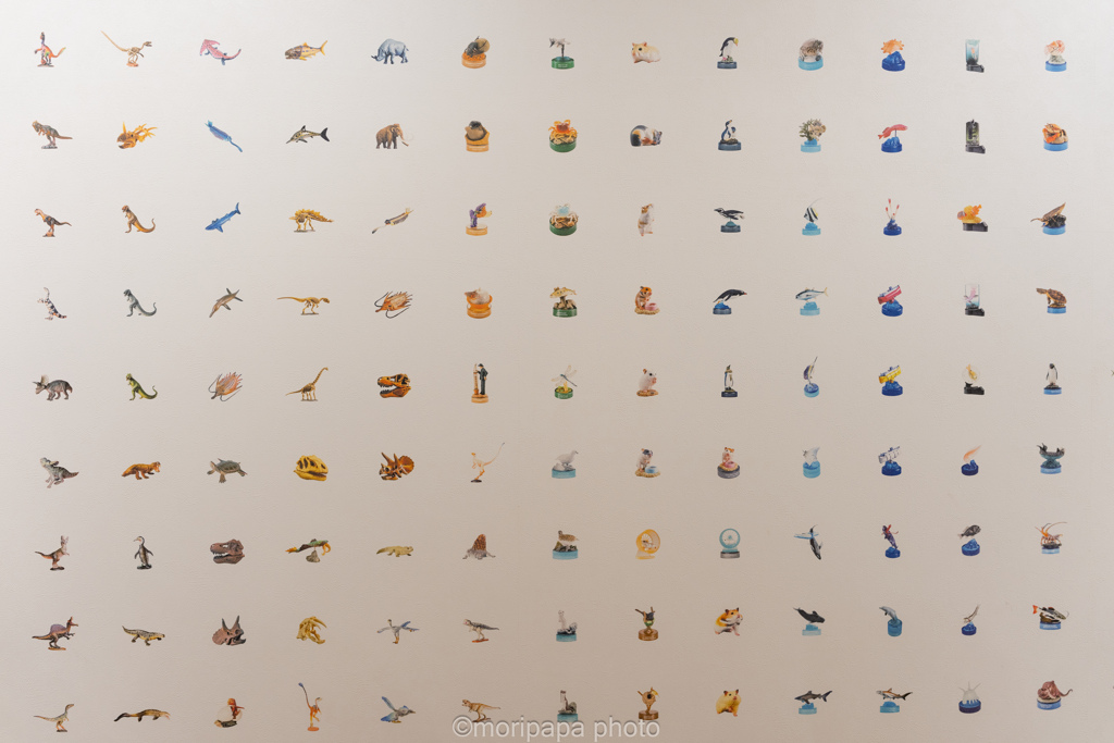 フィギュアミュージアムの壁。