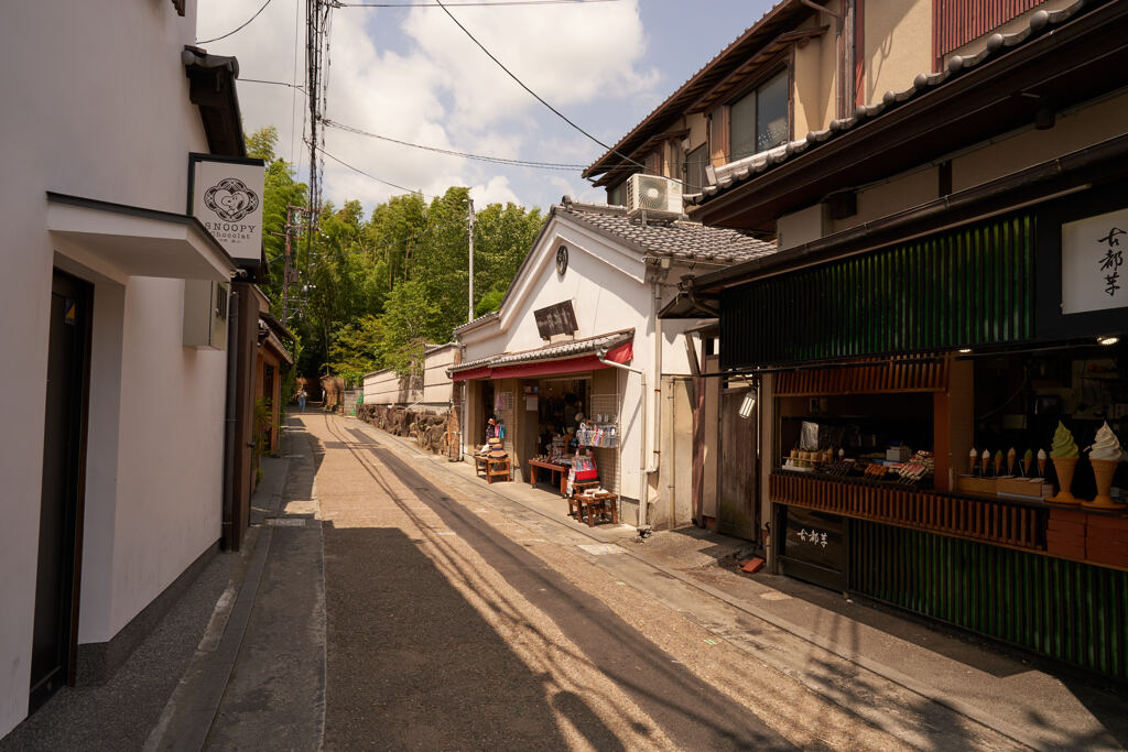 嵐山の街風景です。