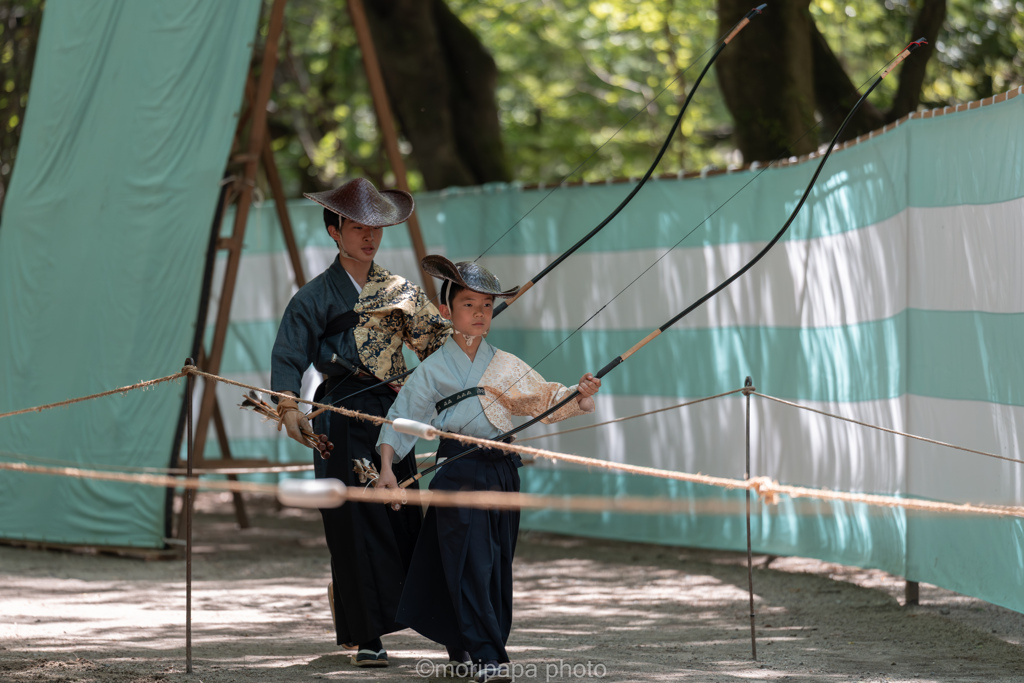 下鴨神社、流鏑馬。