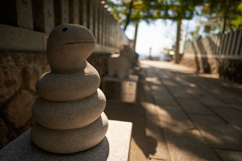 保久良神社の蛇。