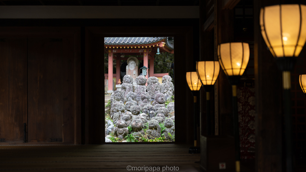 愛宕念仏寺の羅漢様。