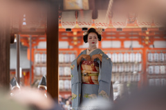 迎春の賑わい。