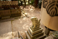 八神社の狛犬。