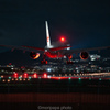 A350、着陸。