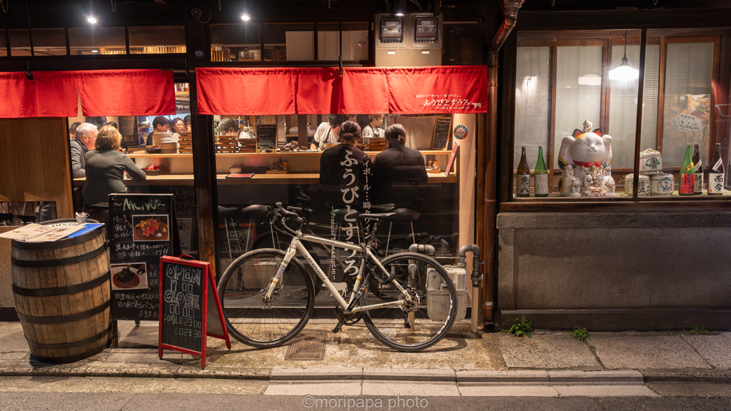 自転車があるお店。