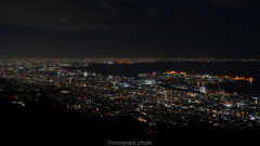 大阪湾夜景。