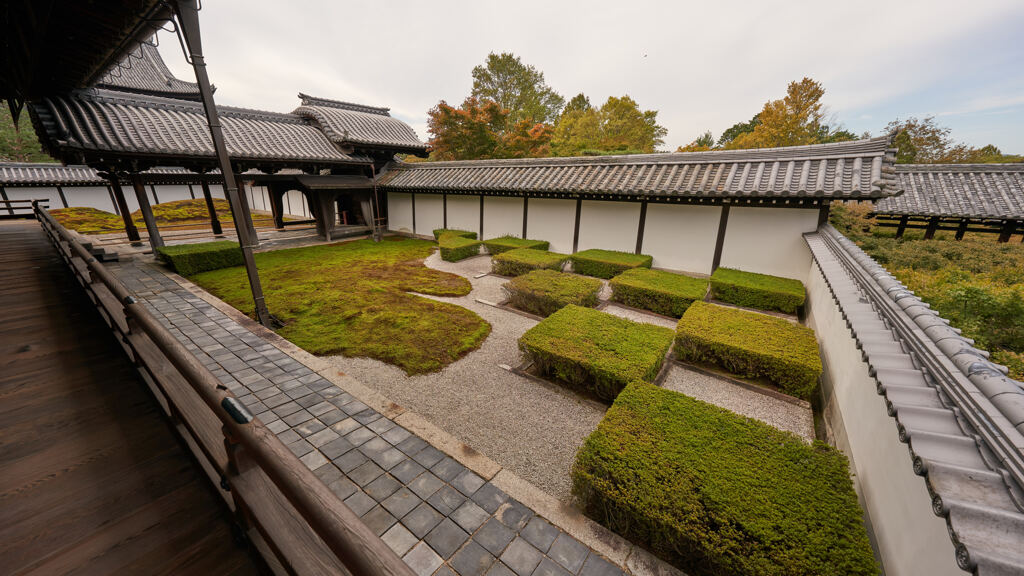 東福寺のの庭園。