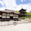 三井寺、灌頂院と三重塔。