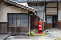 旧八幡郵便局、郵便ポスト。