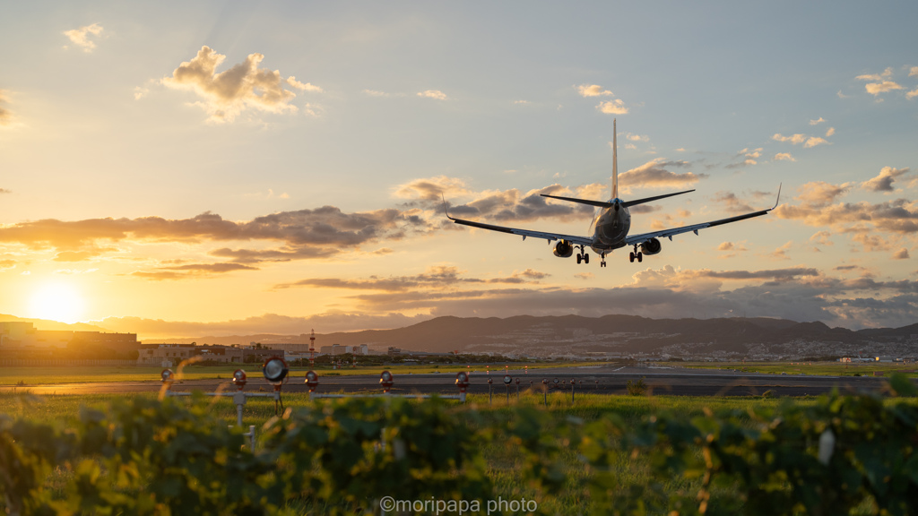 B737着陸。