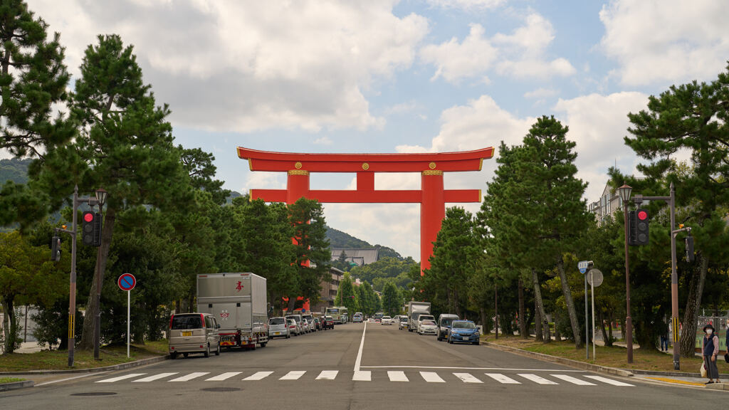 平安神宮大鳥居。