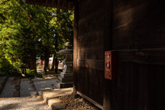 神社と消火器