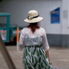 帽子の似合う美人さん