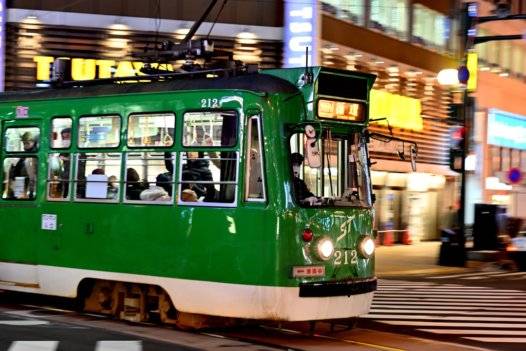 冬の路面電車4