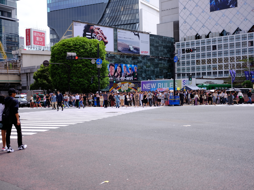 渋谷 スクランブル交差点1