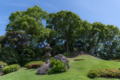 清澄庭園　小高い丘
