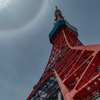 東京タワーの虹の輪(ハロ現象？) 作例５