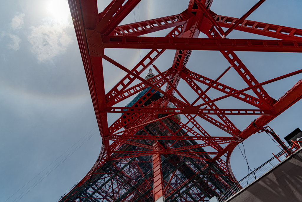 東京タワーの虹の輪(ハロ現象？) 作例６