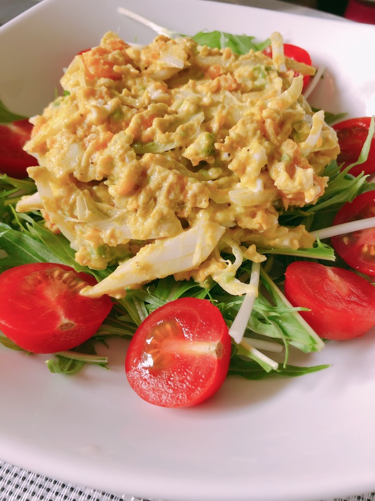 宗村港の卵サラダ