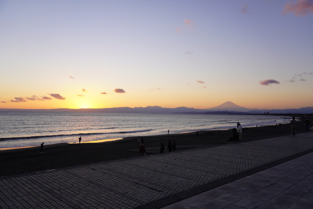 夕暮れの富士山2