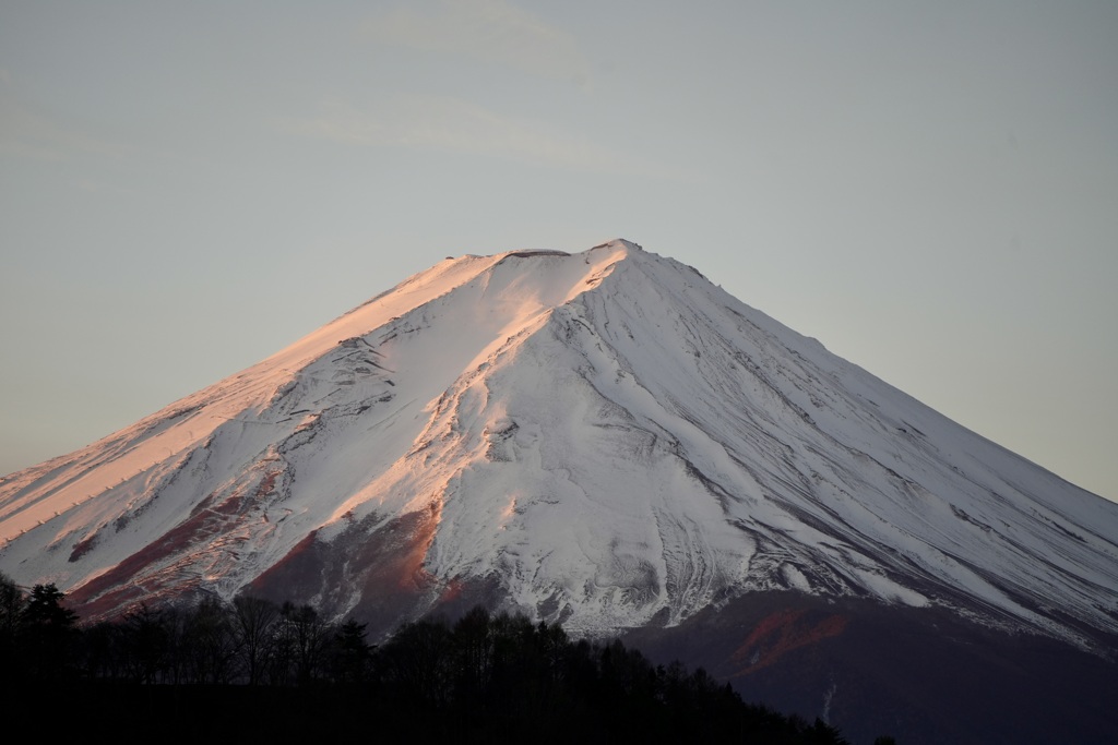 河口湖から見た富士山