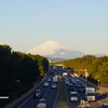 月と富士山