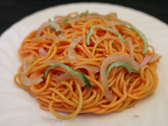どう見てもナポリタンだろ……食品サンプルなんだぜこれ