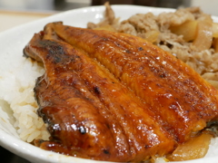 松屋のうな丼を食べました