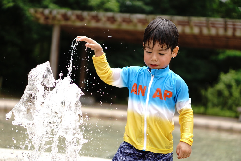 水遊び