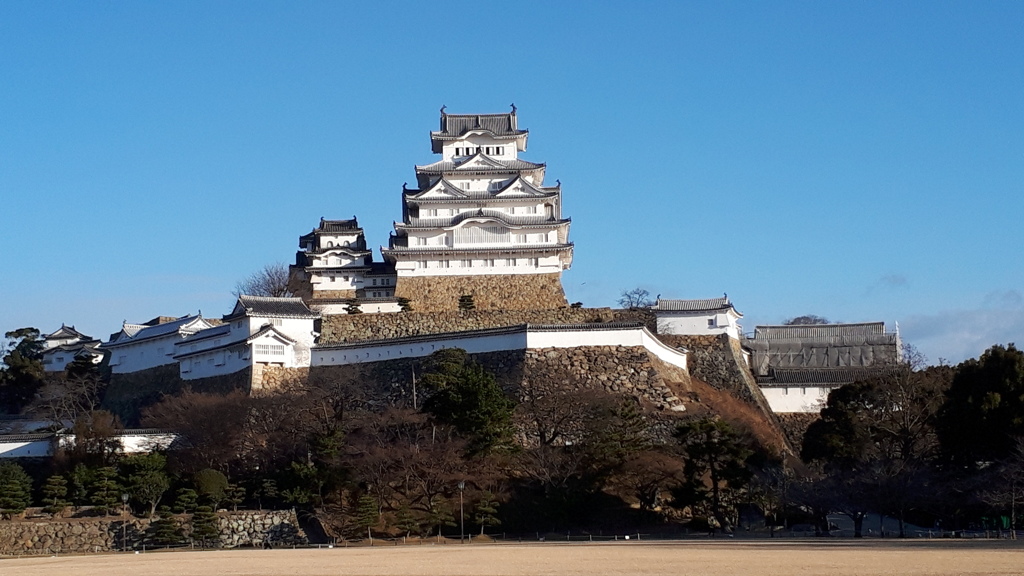 正面から見た姫路城