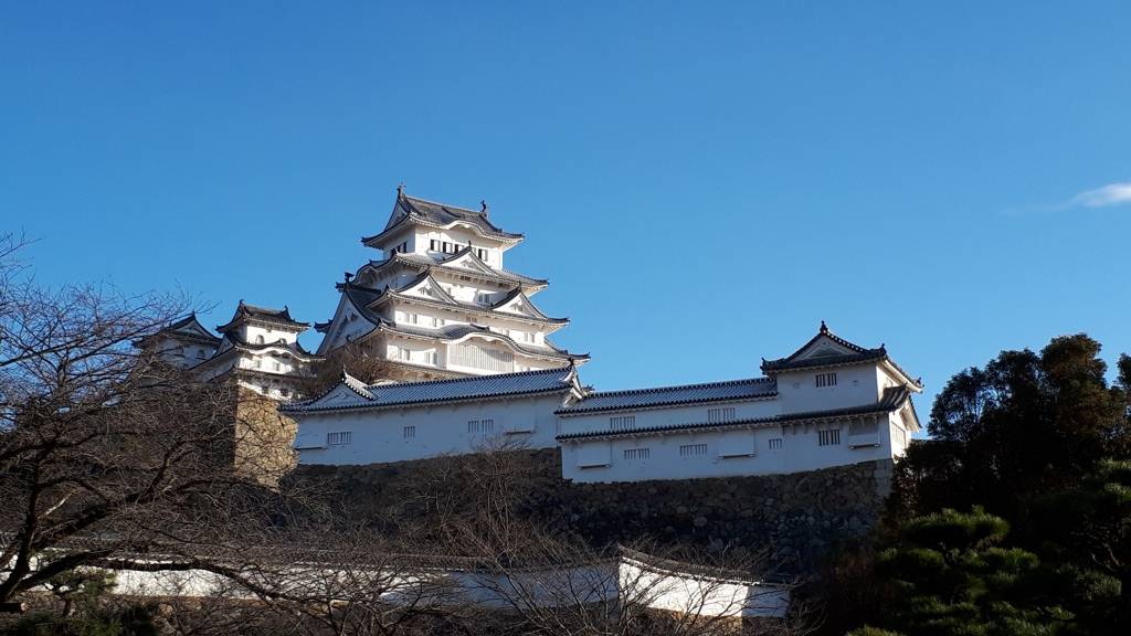 入場口から見た姫路城