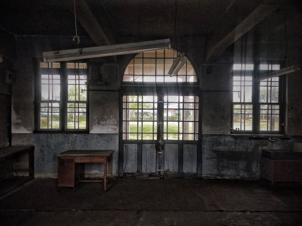 旧高畠駅舎内