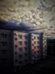 向かいの団地 向かいの団地