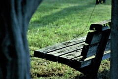 朝散歩の一休み 朝散歩の一休み
