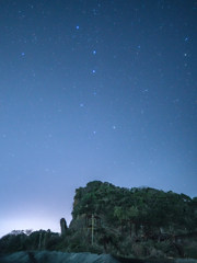 北斗七星と採石場