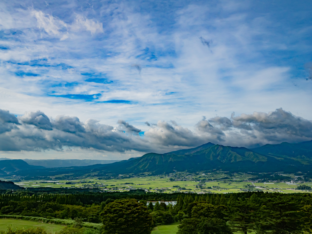 南阿蘇からの阿蘇山