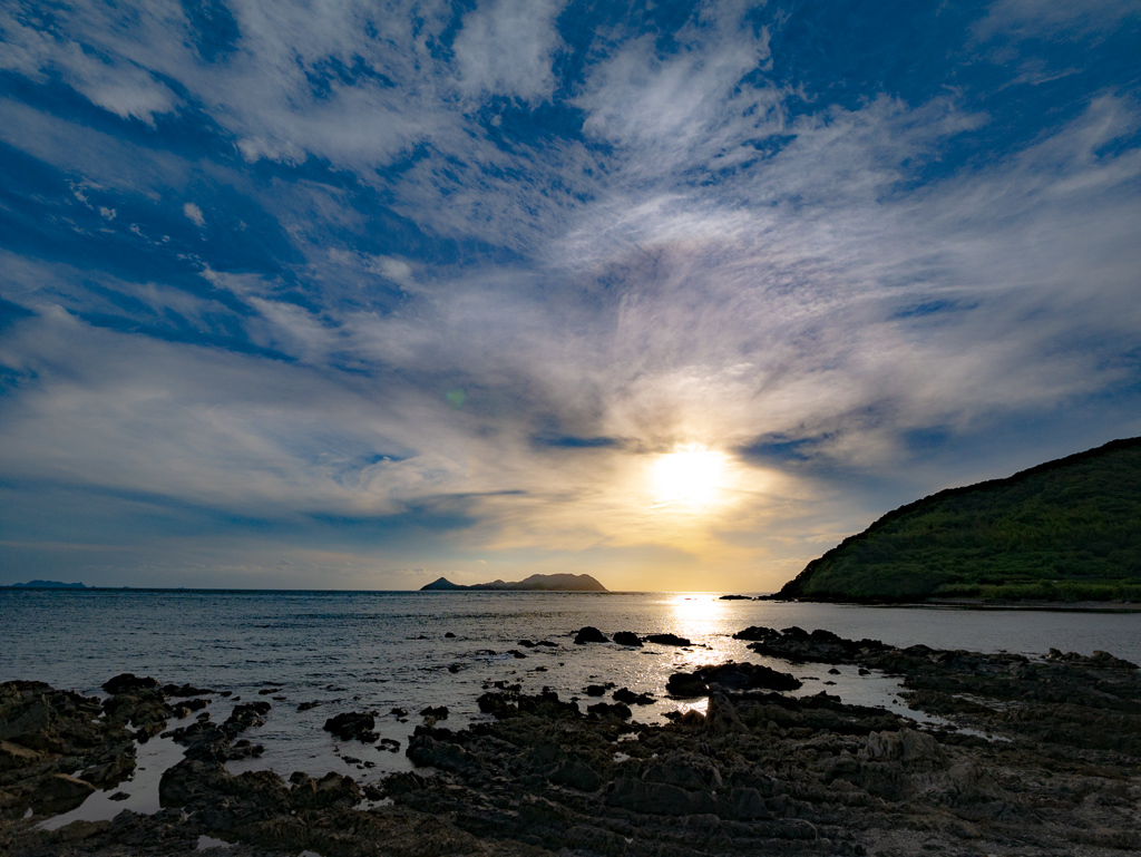 毘沙ノ鼻付近　夕景