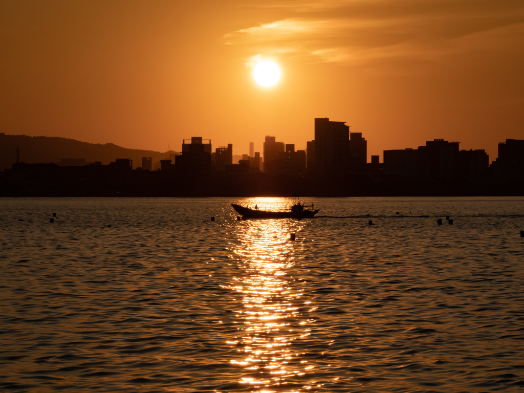 淡水の夕暮れ１