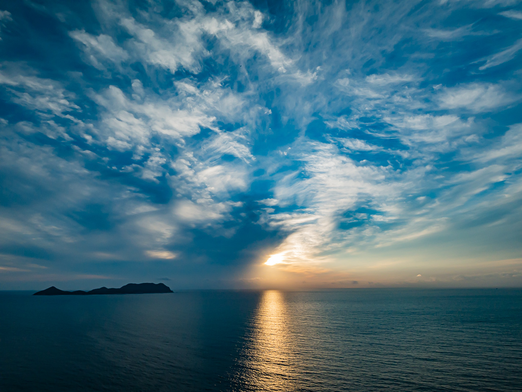 毘沙ノ鼻より夕景