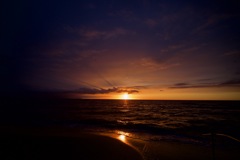 夕日