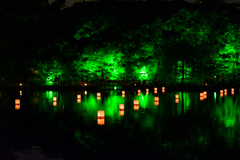 龍仙湖の浮灯篭5