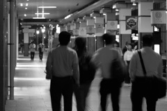 夜の松江駅