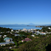 快晴の披露山からの江ノ島・富士山