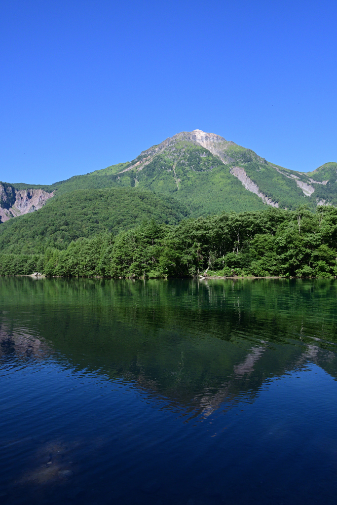 焼岳と大正池
