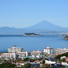 快晴の披露山からの江ノ島・富士山